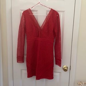 ASTR the label red sexy dress